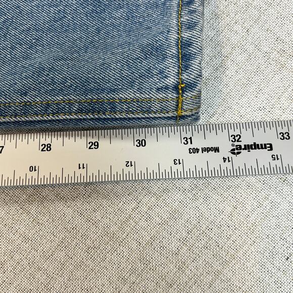 The Kript Barrel Leg Jeans Women's L 29x31 High Rise Distressed Streetwear - Picture 6 of 7